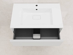 Style Line Тумба с раковиной Лима 80 Plus эмаль белая матовая – фотография-4